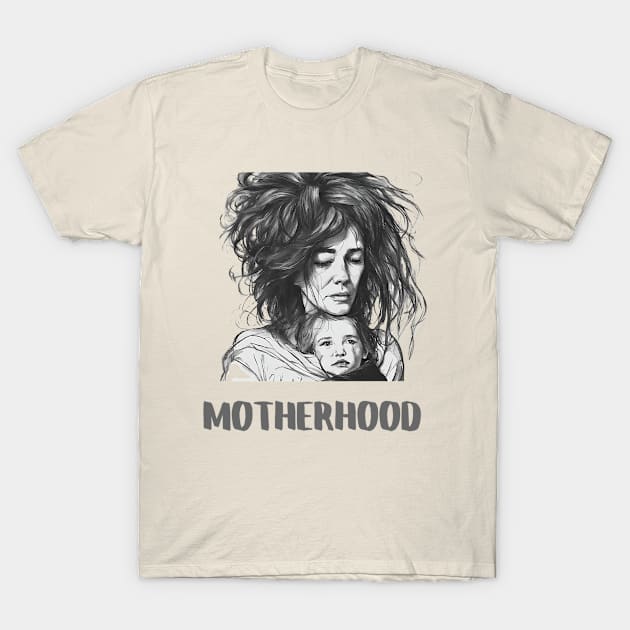 Motherhood, Mothers Day, Funny Gift T-Shirt by Peacock-Design